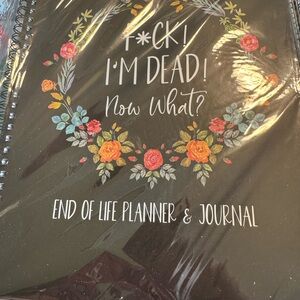 Floral Black End of Life Planner & Journal